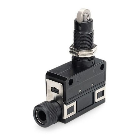 HONEYWELL Snap Acting/Limit Switch, Spdt, Momentary, 0.1A, 30Vdc, 3.74Mm, Wire Terminal, Top Roller Plunger SL1-BK